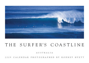 Surfer's Coastline Calendar comprising waves and seascapes from around Australia.